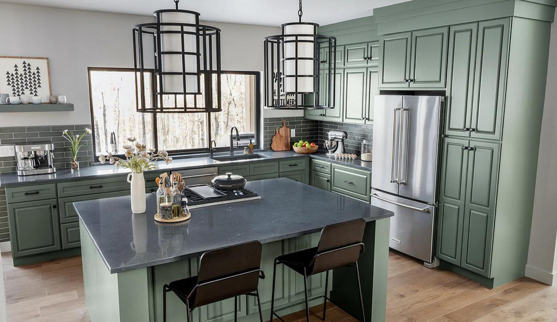 Update your kitchen or bath with painted cabinets—modern look, no remodel.