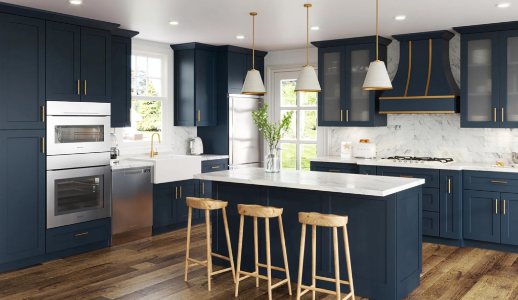 Best Kitchen Cabinet Colors 2023 - Navy Blue